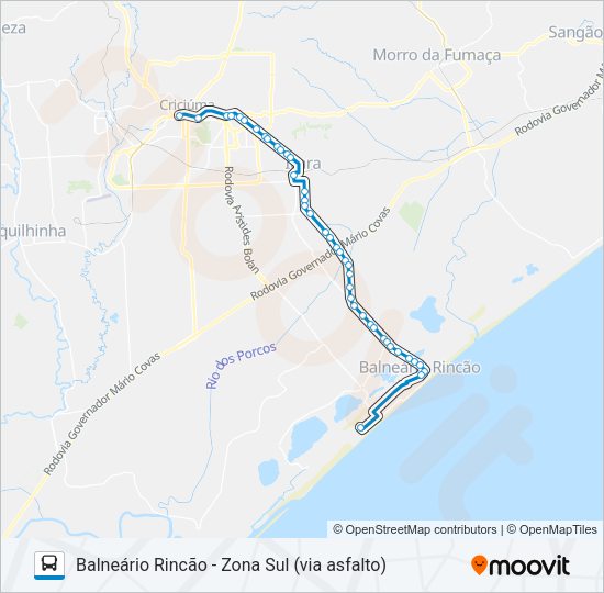 70 Bus Line Map