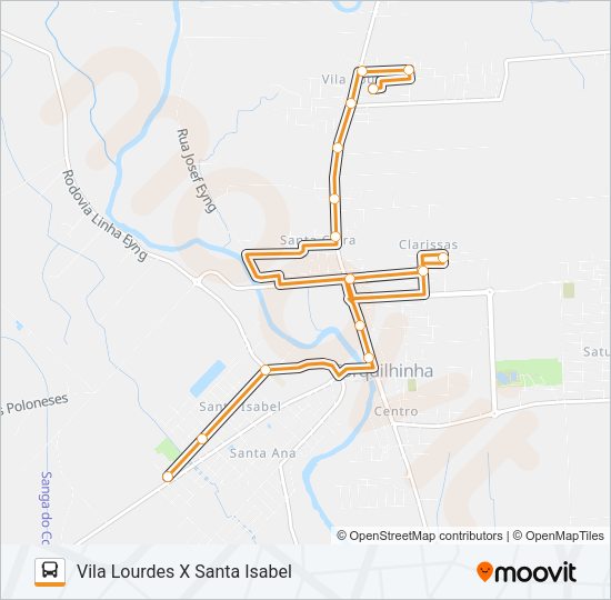 100C. VILA LOURDES VIA CLARISSAS/ SANTA CLARA Bus Line Map