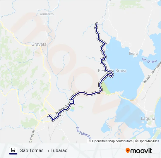 SÃO TOMÁS Bus Line Map