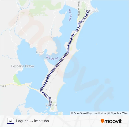 LAGUNA / IMBITUBA Bus Line Map