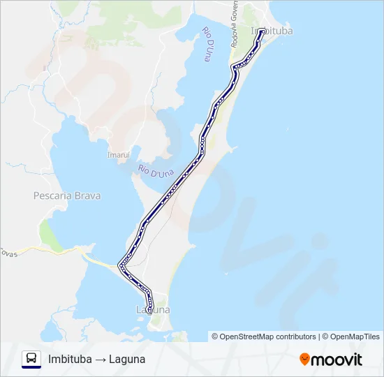 LAGUNA / IMBITUBA Bus Line Map
