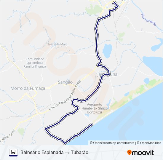 BALNEÁRIO ESPLANADA bus Line Map