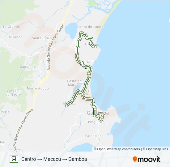 MACACU Bus Line Map
