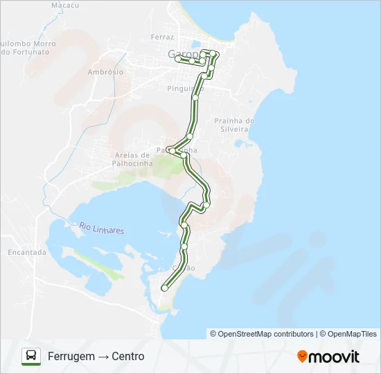 FERRUGEM Bus Line Map