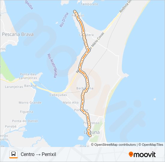 Mapa da linha PERRIXIL de ônibus