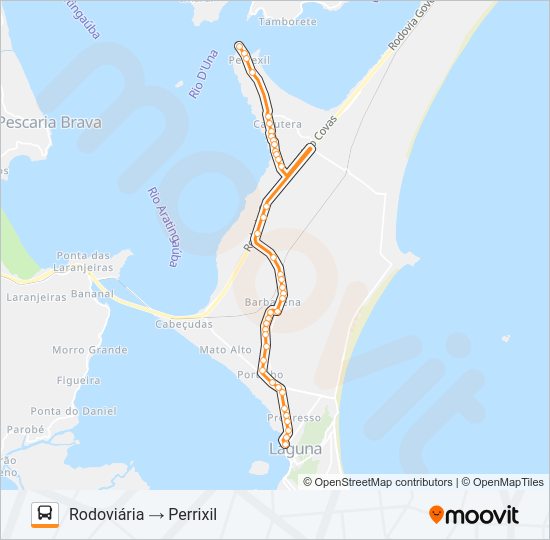 Mapa da linha PERRIXIL de ônibus