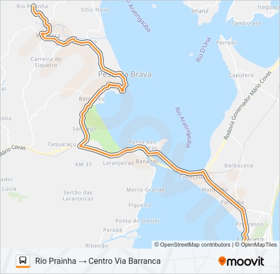 Mapa da linha SIQUEIRO de ônibus