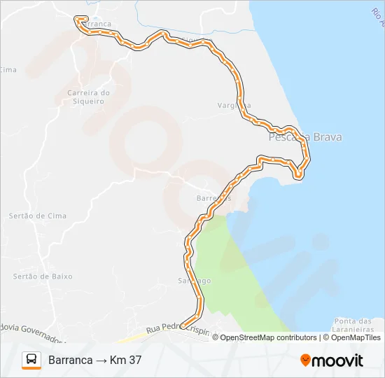 SIQUEIRO Bus Line Map