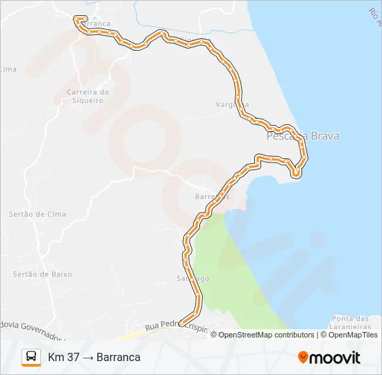 SIQUEIRO Bus Line Map