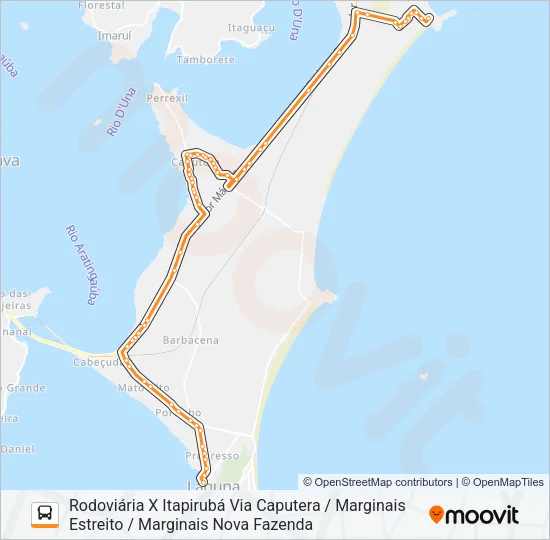 ITAPIRUBÁ Bus Line Map
