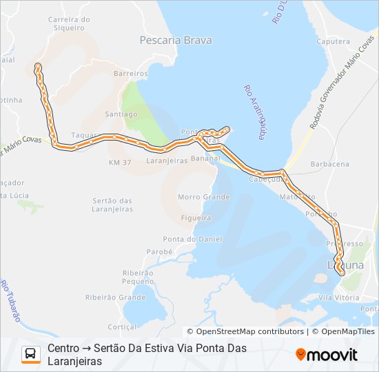 Mapa de SERTÃO DA ESTIVA de autobús