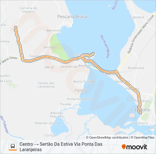SERTÃO DA ESTIVA Bus Line Map