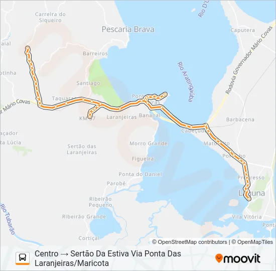 SERTÃO DA ESTIVA Bus Line Map