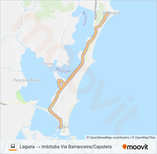 LAGUNA / IMBITUBA Bus Line Map