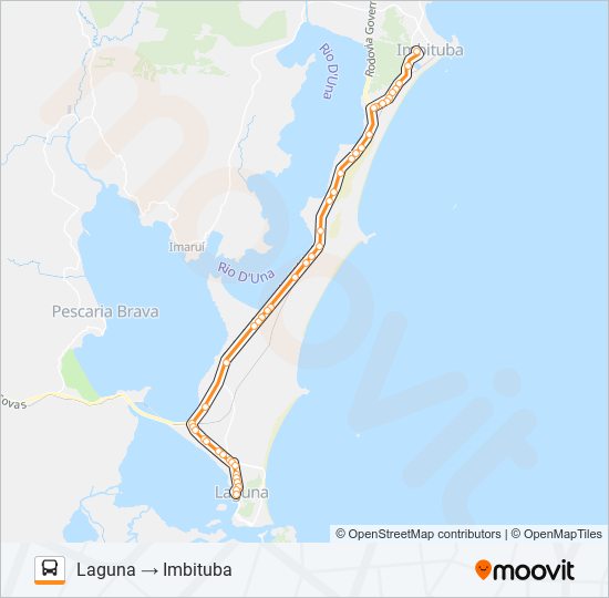 LAGUNA / IMBITUBA bus Line Map