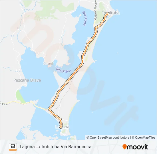 LAGUNA / IMBITUBA Bus Line Map