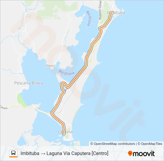 LAGUNA / IMBITUBA Bus Line Map
