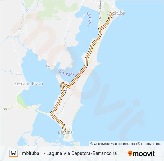 LAGUNA / IMBITUBA Bus Line Map