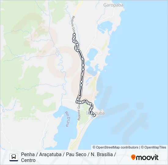 507 PENHA Bus Line Map