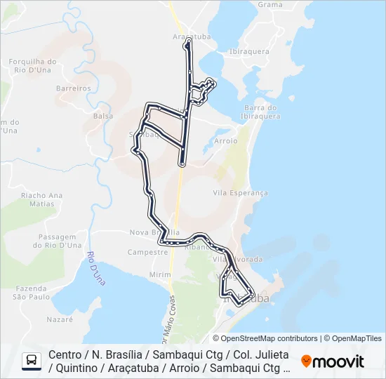 507 PENHA Bus Line Map