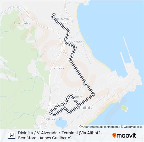 Mapa da linha 203 CIRCULAR BARRA/ARROIO de ônibus