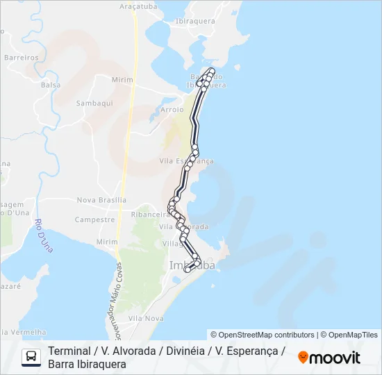 203 CIRCULAR BARRA/ARROIO Bus Line Map