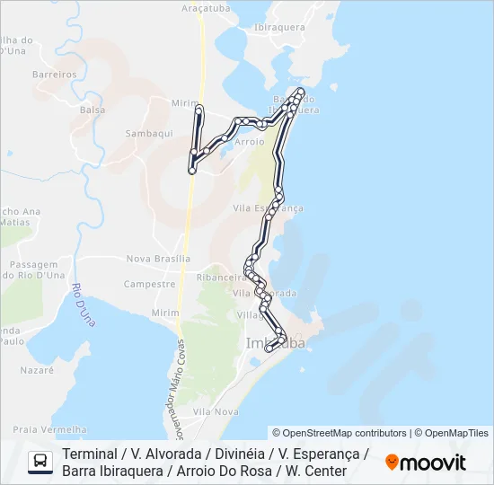 203 CIRCULAR BARRA/ARROIO Bus Line Map