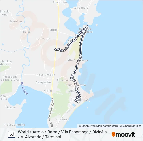 203 CIRCULAR BARRA/ARROIO Bus Line Map