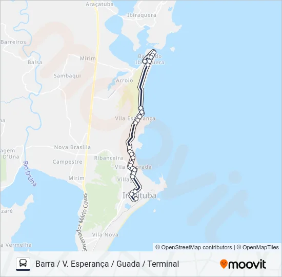 203 CIRCULAR BARRA/ARROIO Bus Line Map