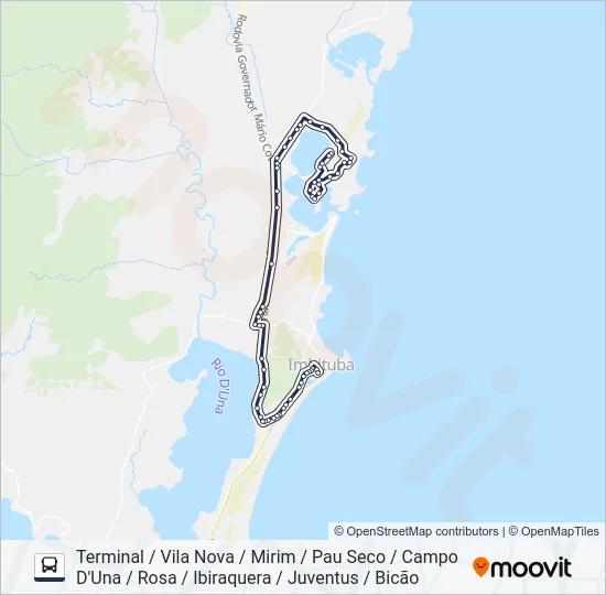 509 IBIRAQUERA / PRAIA DO ROSA Bus Line Map