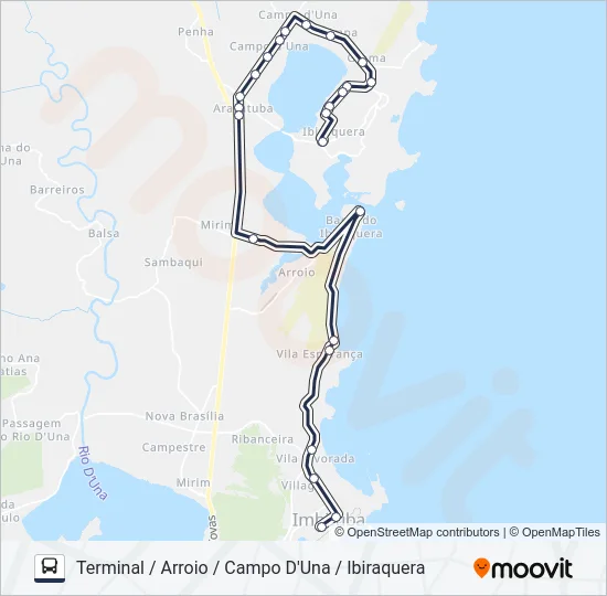 509 IBIRAQUERA / PRAIA DO ROSA Bus Line Map