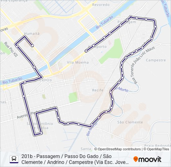 201 PASSAGEM Bus Line Map