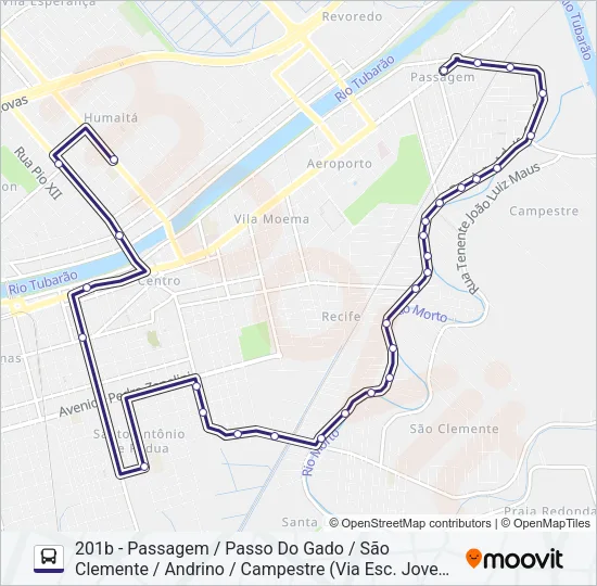 201 PASSAGEM Bus Line Map