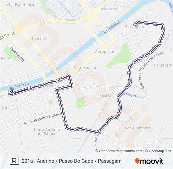 201 PASSAGEM Bus Line Map