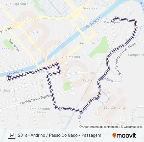 201 PASSAGEM Bus Line Map