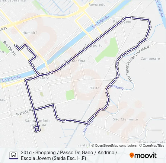 201 PASSAGEM Bus Line Map