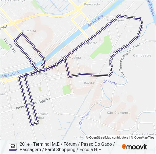 201 PASSAGEM Bus Line Map