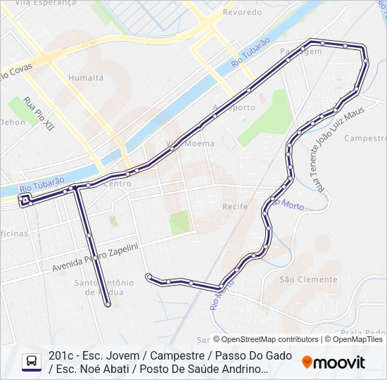 201 PASSAGEM Bus Line Map