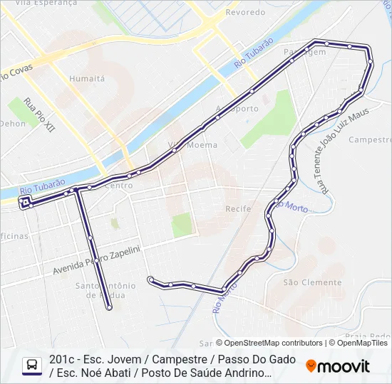 201 PASSAGEM Bus Line Map