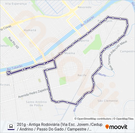 201 PASSAGEM Bus Line Map