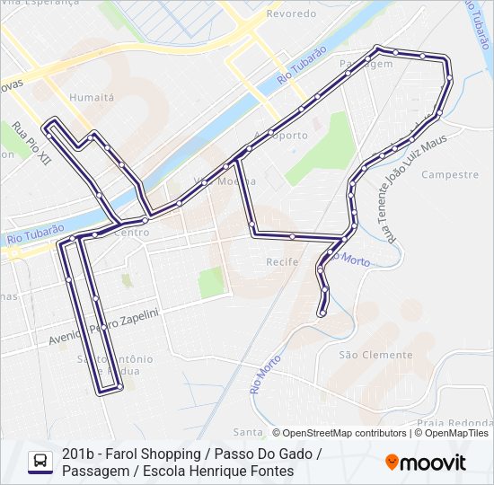 201 PASSAGEM Bus Line Map