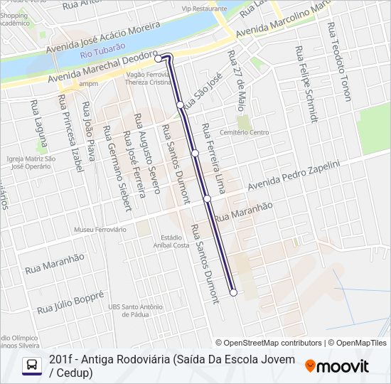 201 PASSAGEM Bus Line Map