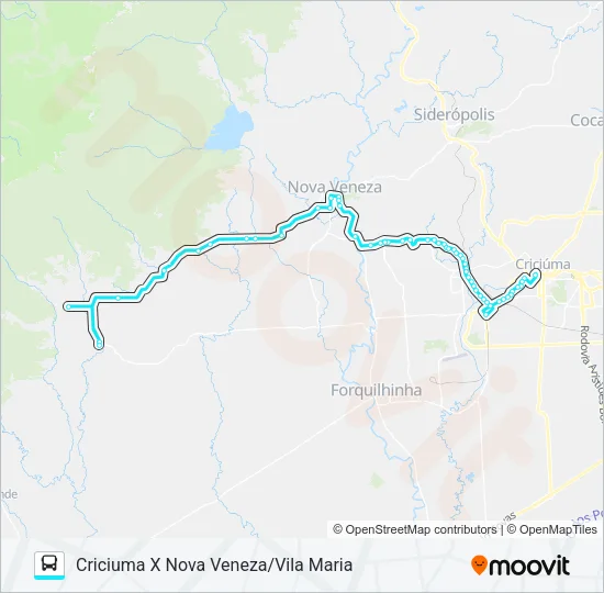 0071 CRIC.X VILA MARIA VIA CARAVAGIO/N.VENEZA Bus Line Map