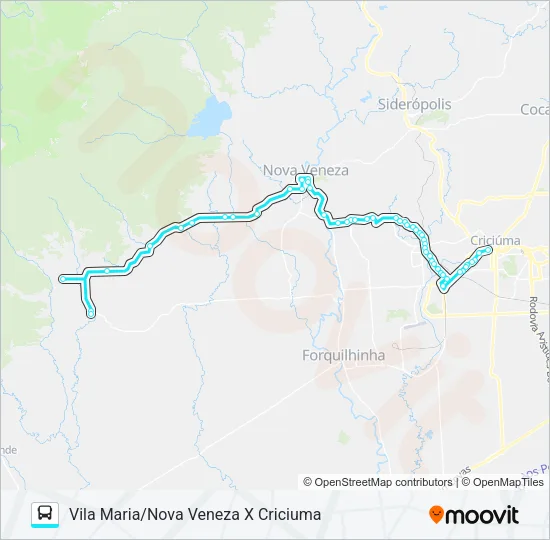 0071 CRIC.X VILA MARIA VIA CARAVAGIO/N.VENEZA Bus Line Map