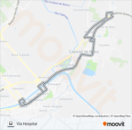 782-2 TUB - ESTIVA bus Line Map