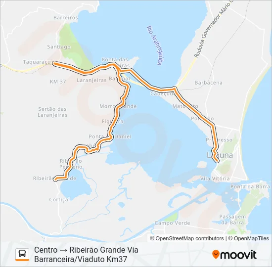 RIBEIRÃO/MADRE Bus Line Map