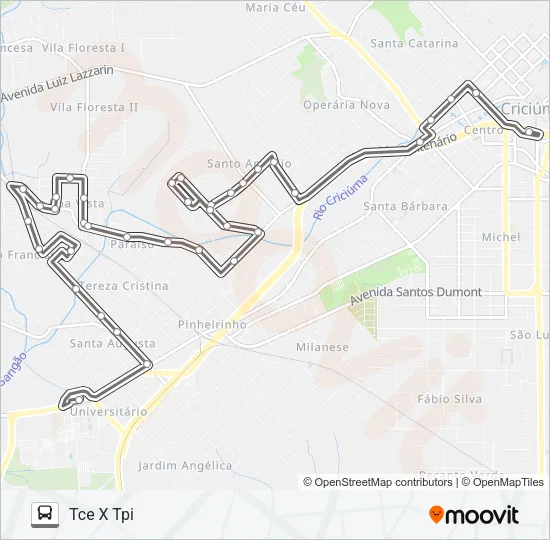 0500 BOA VISTA VIA SANTO ANTONIO Bus Line Map
