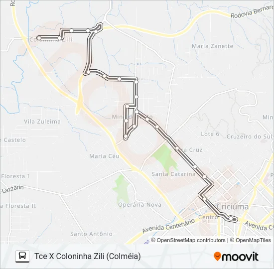 214A MINA DO MATO VIA R. JOÃO PESSOA / R. ALVARO CATÃO Bus Line Map