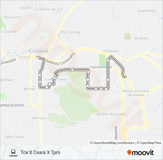 0601 CEARÁ Bus Line Map