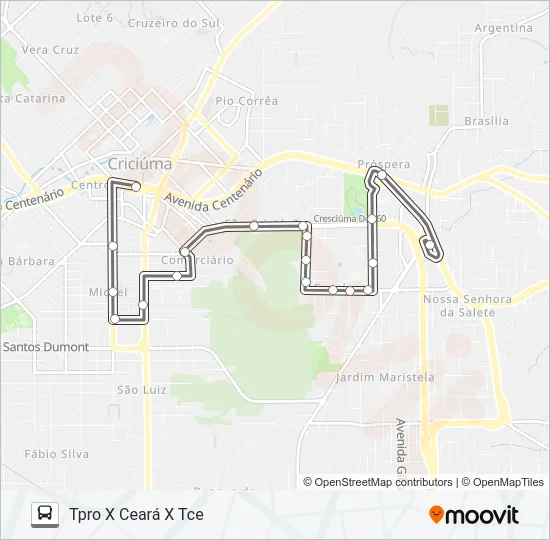 0601 CEARÁ Bus Line Map